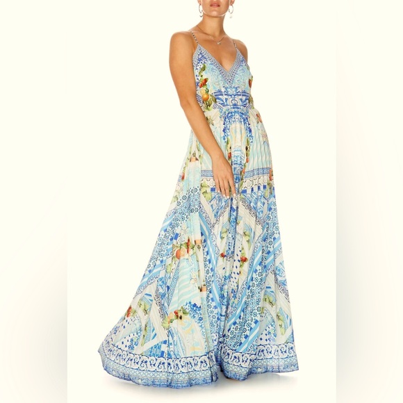 Camilla Dresses & Skirts - Camilla pleated slip dress open back
